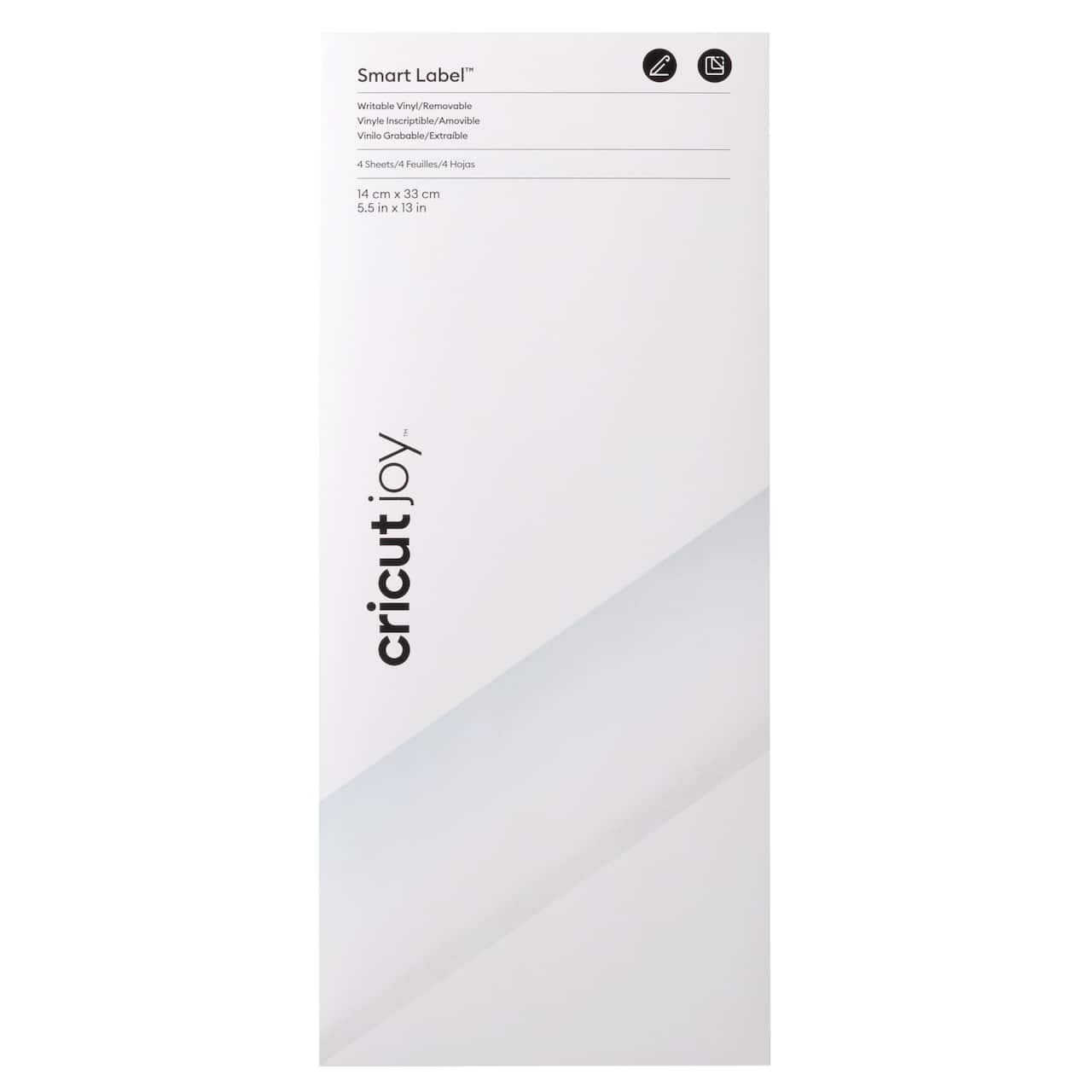 Cricut Joy™ Smart Label™ Removable Writable Vinyl, Transparent